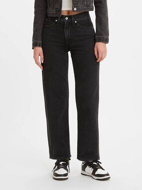 Levi's 94 Baggy Jeans In Black Stonewash Size 33